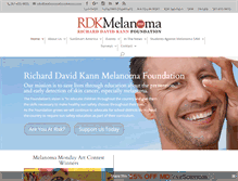 Tablet Screenshot of melanomafoundation.com